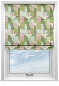 Varadero Velvet, Avocado - Twist&Fit Roman Blind